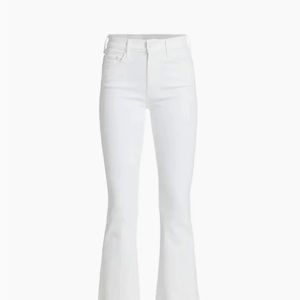 MOTHER Weekender Fray Jean in white sz 25
